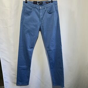 34 Heritage Pants Men 33x34 Khaki Blue Courage Mid Rise Straight Leg Twill